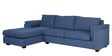 Andres Fabric RHS Sectional Sofa (3 + Lounger) in Denim Blue Colour