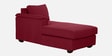 Andres Fabric RHS Sectional Sofa (3 + Lounger) in Garnet Red Colour