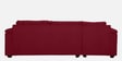 Andres Fabric RHS Sectional Sofa (3 + Lounger) in Garnet Red Colour