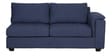 Andres Fabric RHS Sectional Sofa (3 + Lounger) in Navy Blue Colour