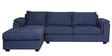 Andres Fabric RHS Sectional Sofa (3 + Lounger) in Navy Blue Colour