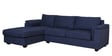 Andres Fabric RHS Sectional Sofa (3 + Lounger) in Navy Blue Colour