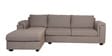 Andres Fabric RHS Sectional Sofa (3 + Lounger) in Sandy Brown Colour