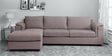 Andres Fabric RHS Sectional Sofa (3 + Lounger) in Sandy Brown Colour