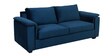 Andres Velvet 3 Seater Sofa In Opal Blue Colour