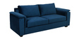 Andres Velvet 3 Seater Sofa In Opal Blue Colour