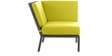 Andrew Five Seater L Shape Sofa in Green Colour