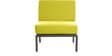 Andrew Five Seater L Shape Sofa in Green Colour