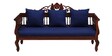 Anglo Sofa Set (3+1+1) in Honey Oak Finish