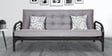 Ankara Metallic Convertible Sofa Cum Bed with Mattress & Cushions