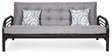 Ankara Metallic Convertible Sofa Cum Bed with Mattress & Cushions