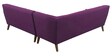 Annabel Velvet Corner Sofa in Dark Purple Colour in C Shape