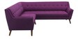 Annabel Fabric Corner Sofa in Dark Purple Colour in C Shape
