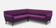 Annabel Fabric Corner Sofa in Dark Purple Colour in C Shape