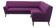 Annabel Fabric Corner Sofa in Dark Purple Colour in C Shape