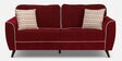 Anniston Fabric 3 Seater Sofa In Rust Red Colour