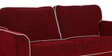 Anniston Fabric 3 Seater Sofa In Rust Red Colour