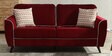 Anniston Fabric 3 Seater Sofa In Rust Red Colour