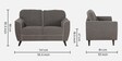 Anniston Fabric 2 Seater Sofa In Brown Colour
