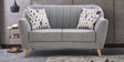 Antalya Fabric 2 Seater Sofa in Grey Colour