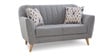 Antalya Fabric 2 Seater Sofa in Grey Colour