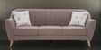 Antalya Fabric 3 Seater Sofa in Light Brown Colour