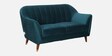 Antalya Velvet 2 Seater Sofa in Bottle Green Colour