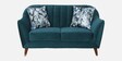 Antalya Velvet 2 Seater Sofa in Bottle Green Colour