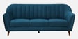 Antalya Velvet 3 Seater Sofa in Bottle Green Colour