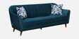 Antalya Velvet 3 Seater Sofa in Bottle Green Colour