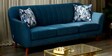 Antalya Velvet 3 Seater Sofa in Bottle Green Colour