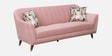 Antalya Velvet 3 Seater Sofa in Plush Pink Colour