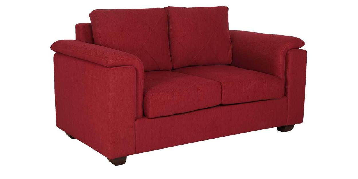 Buy Andres 2 Seater Sofa in Red Colour By Woodsworth Online