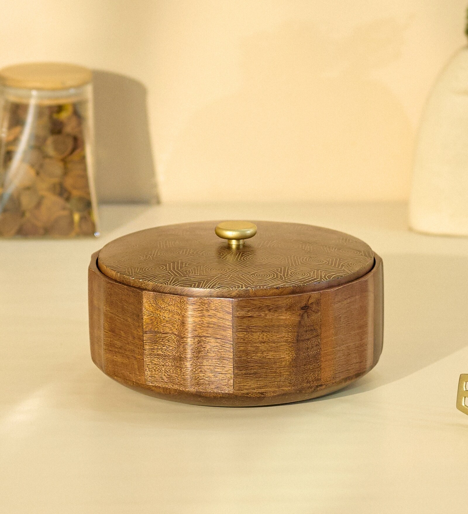 Anant Roti Box | Wooden Casserole Chapati Box