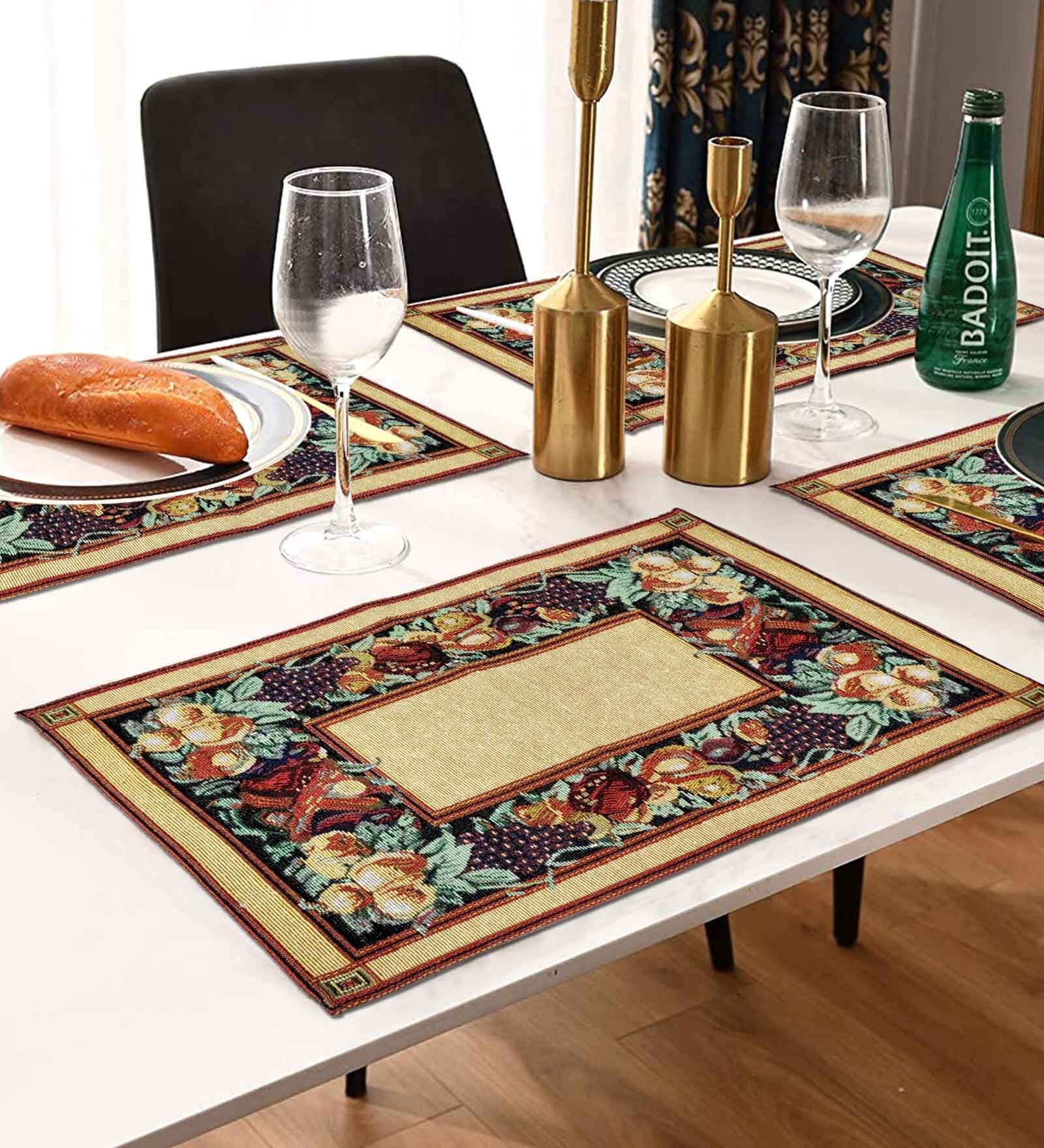 Grapes (Set of 6) Printed (18x13) Polycotton Placemats