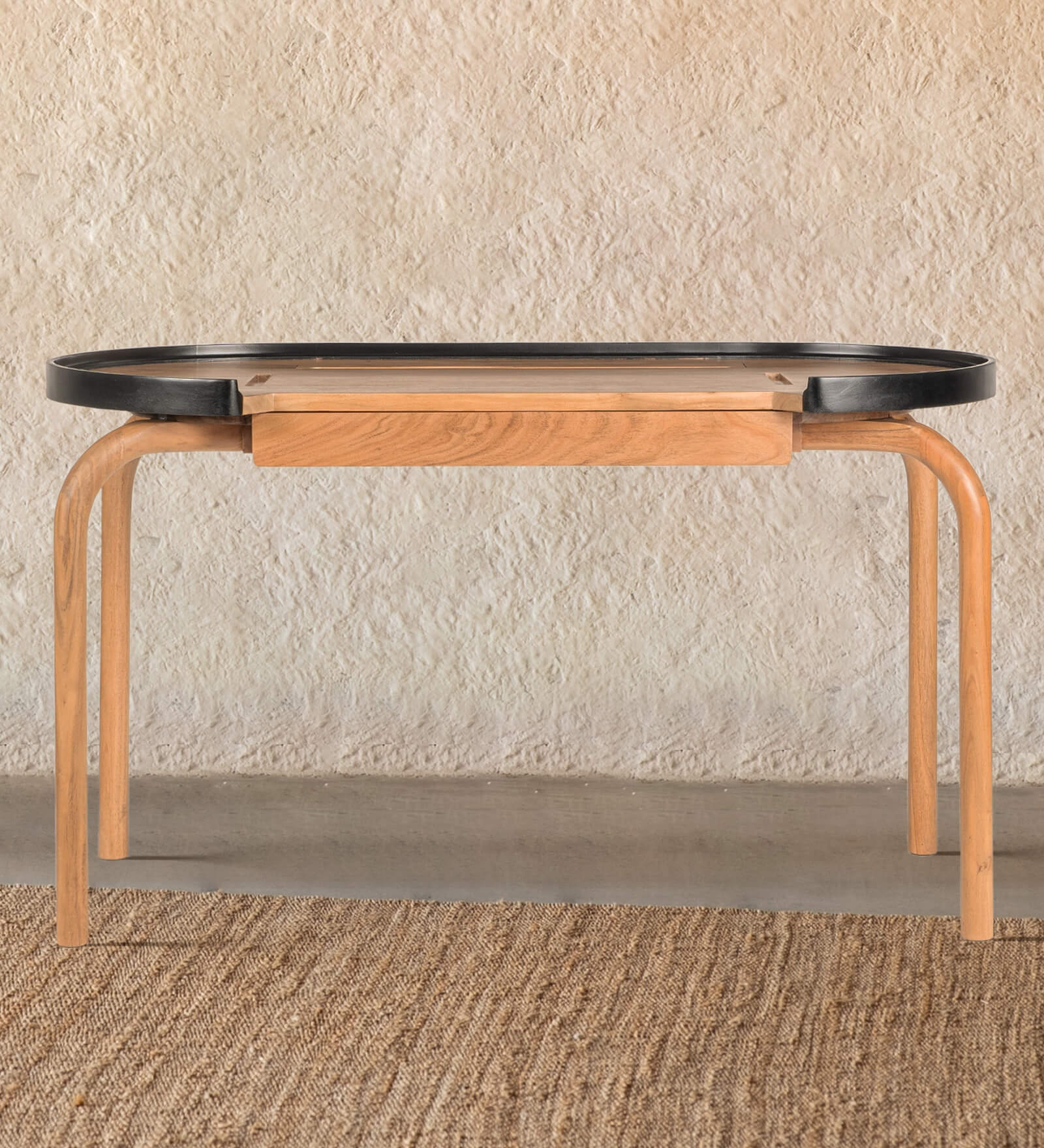 Andaman Teressa Solid Wood Study Table In Dual Tone Finish