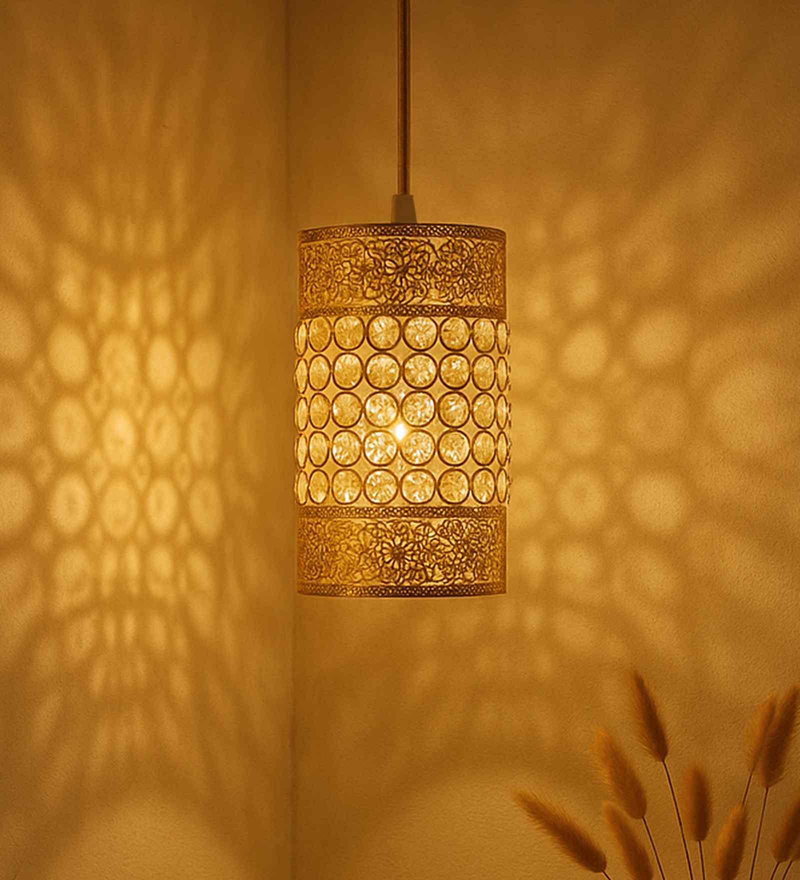 Andre Gold Crystal Hanging Light