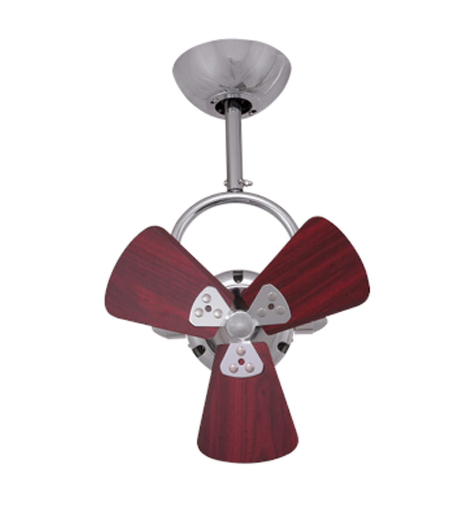 Buy Anemos Fino Metal Red Designer Ceiling Fan by Anemos Pepperfry