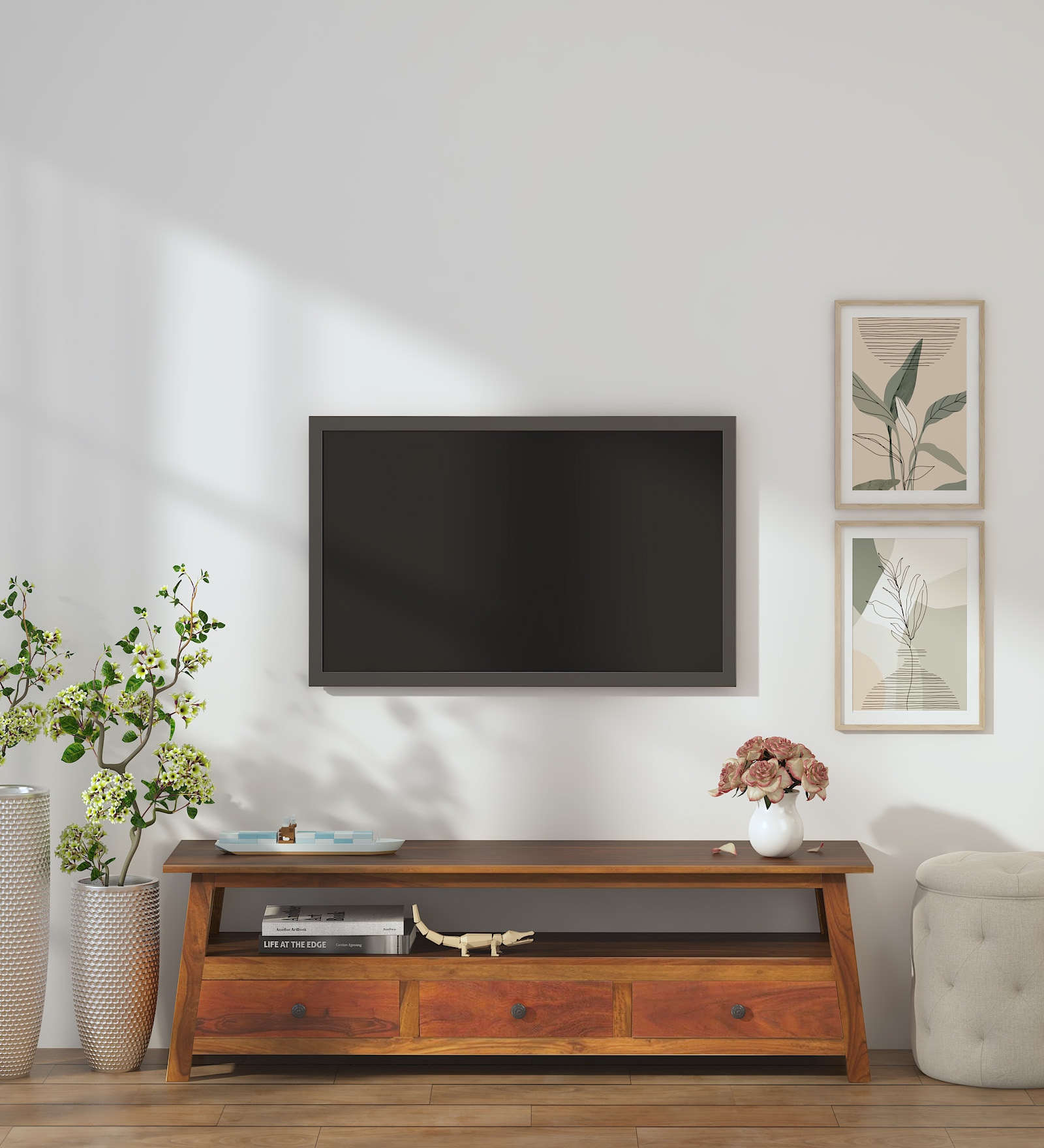 Buy Anette Sheesham Wood TV Unit In Provincial Teak Finish at 13% OFF ...