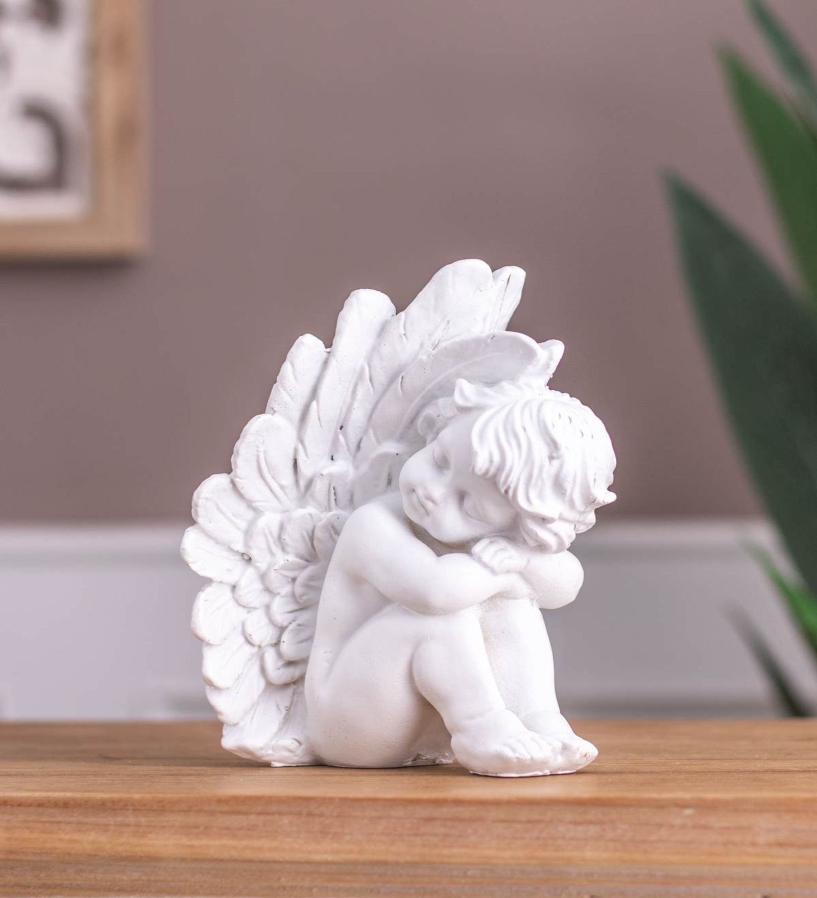 Angel Cherub Multicolour Resin Sculptures