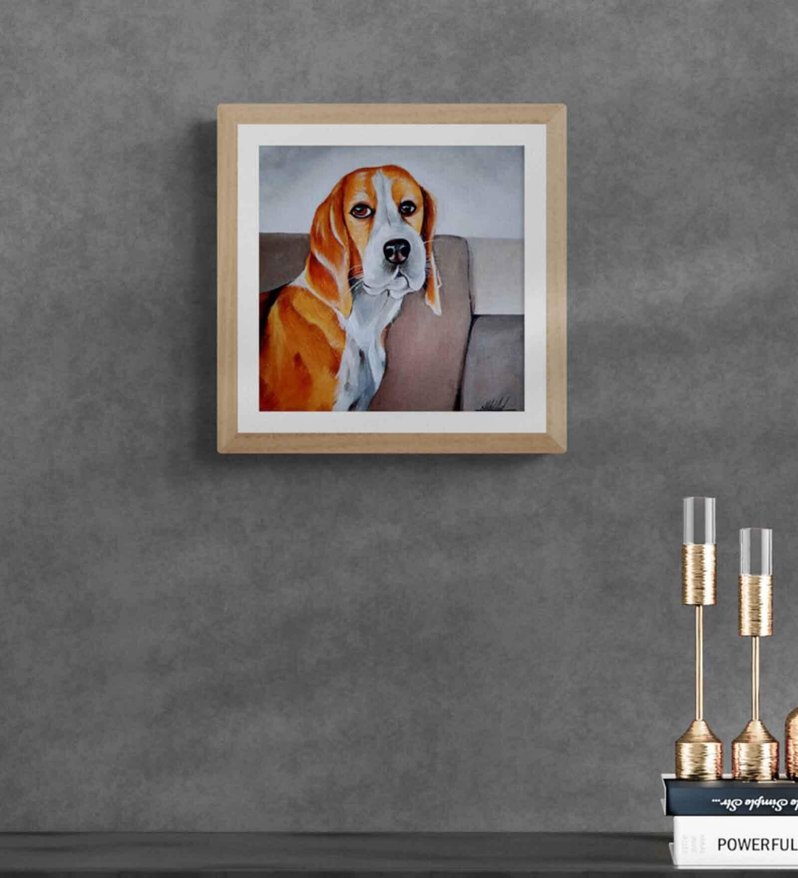 Animal  Handmade Acrylic Paint On Canvas Unframed