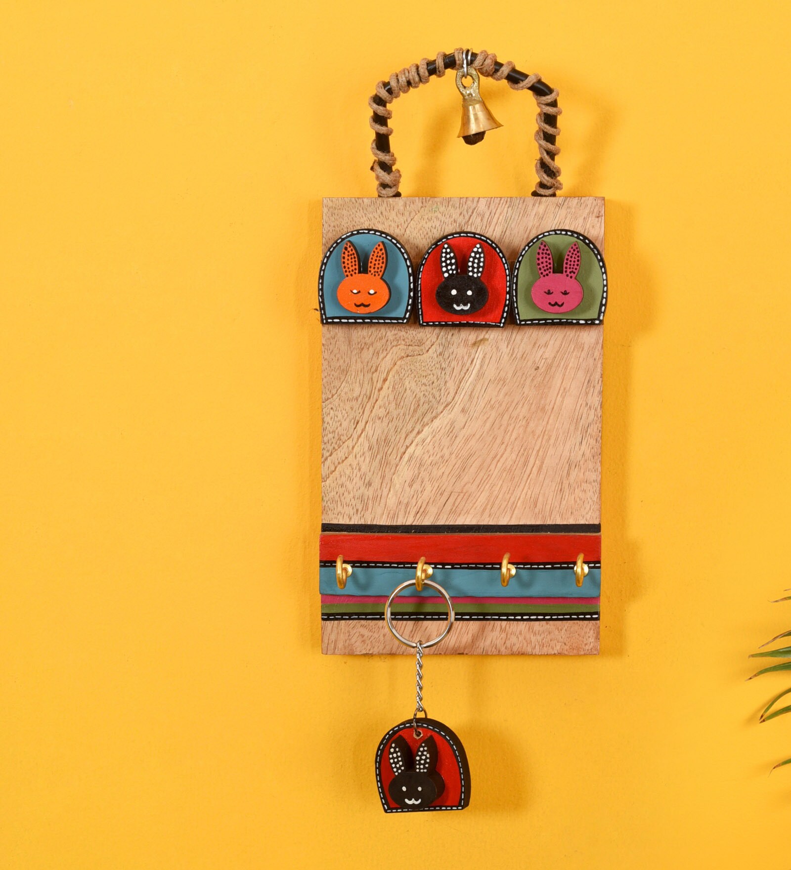 Animal Motif Wood Key Holder