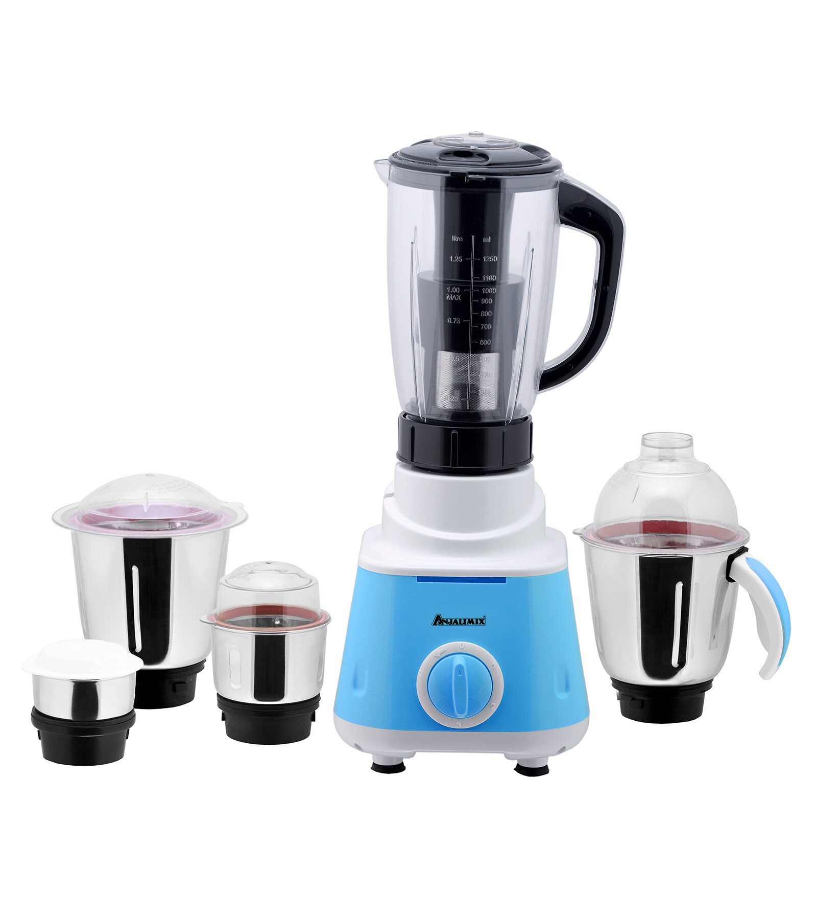 Buy Omega 600W Juicer Mixer Grinder with 5 Jars Online Juicer Mixer