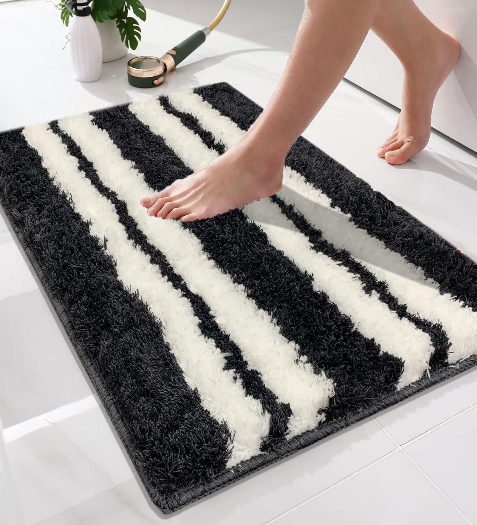 Anthra Microfiber 15x23 Inches Soft Bath Mat