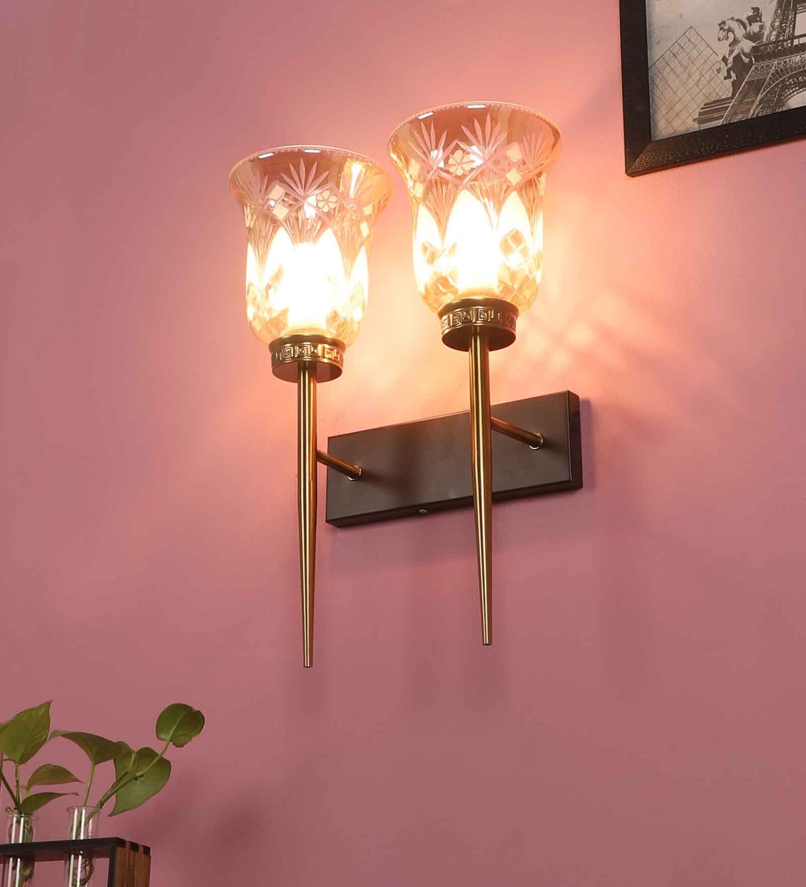 Antique, Metal Wallchieres (Brass Finish)