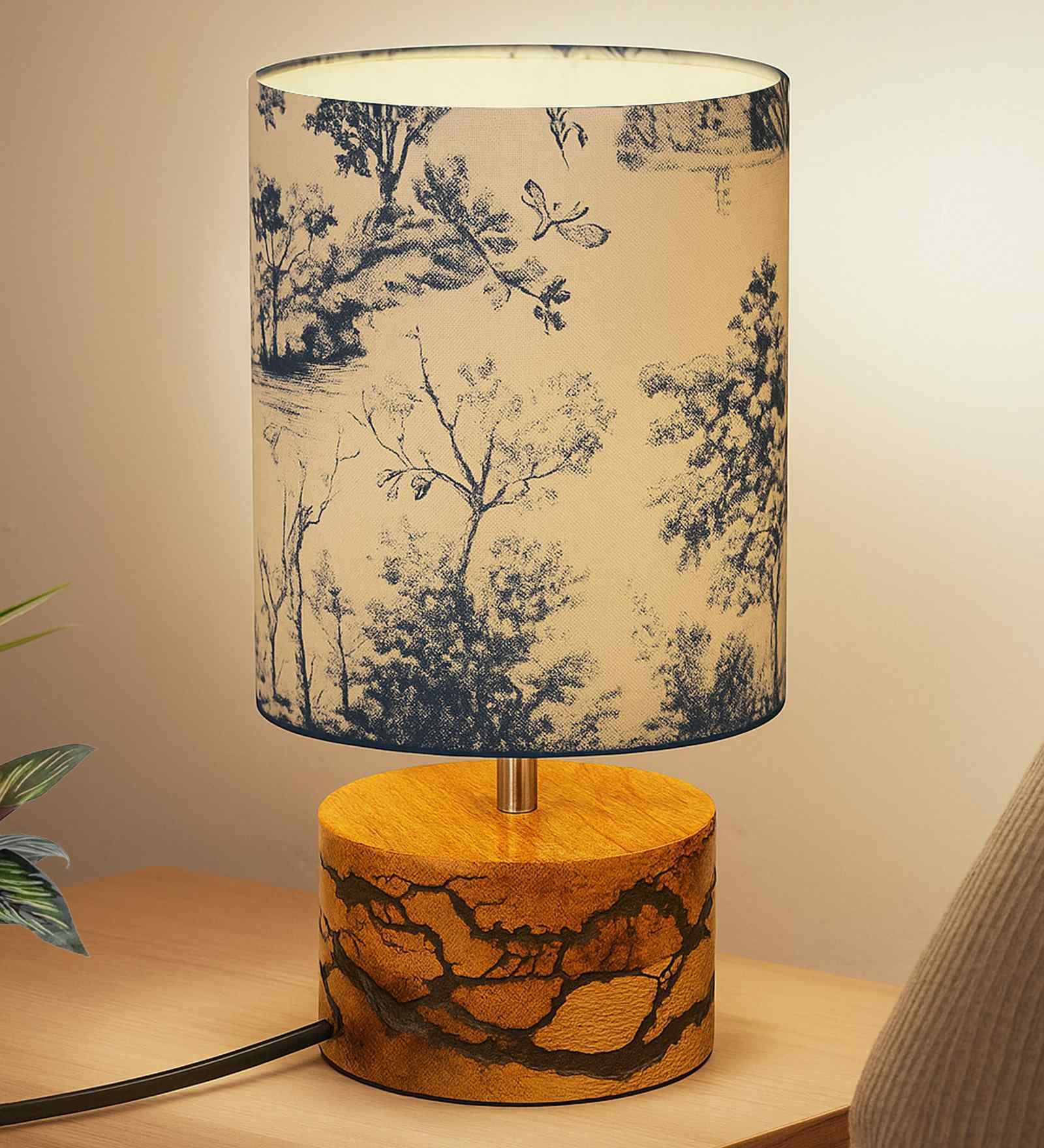 Nature Antique Base E27 Creative Bedside Lamps for Bedroom