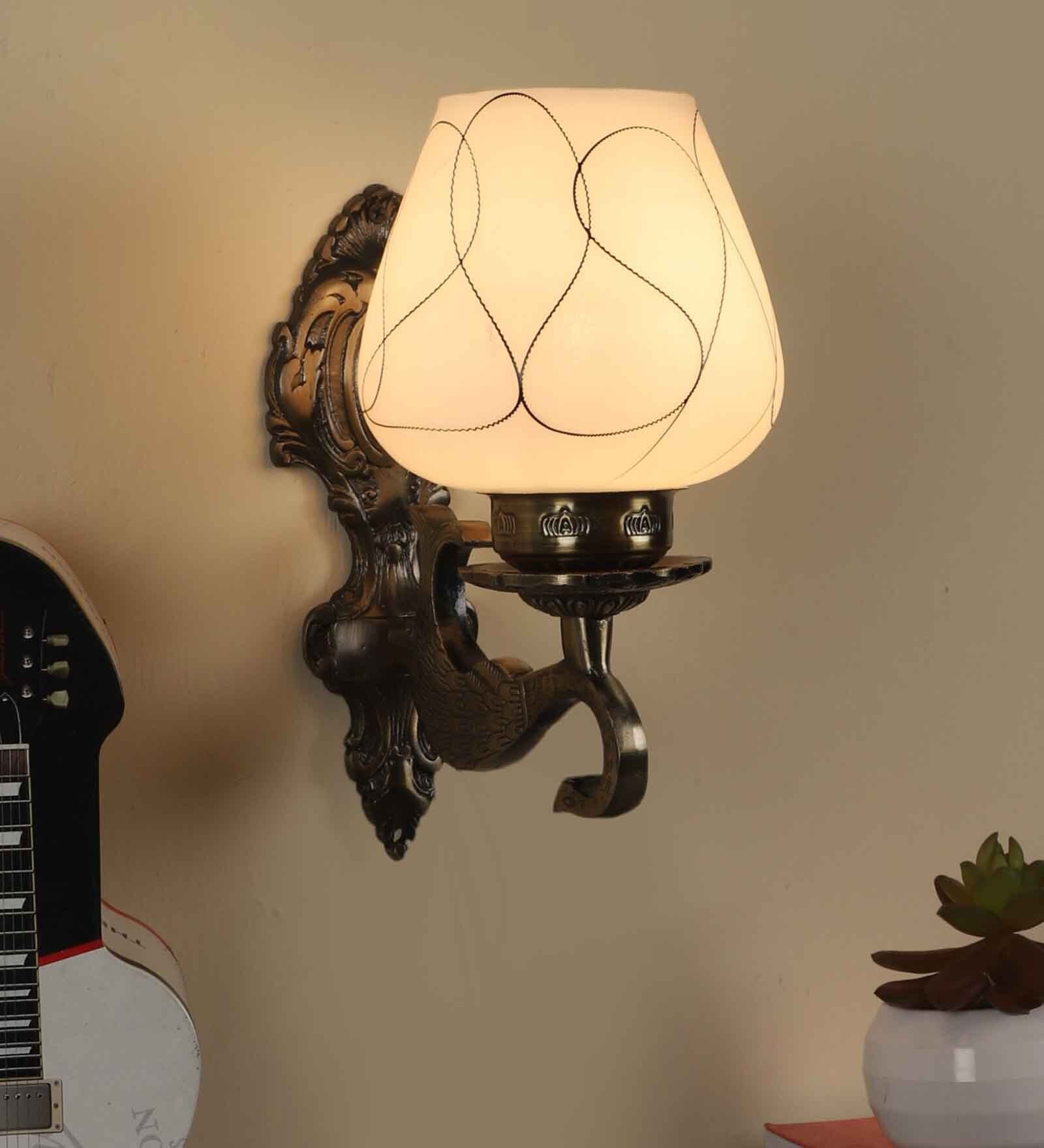 Roman Antique Brass Aluminium Wall Sconces