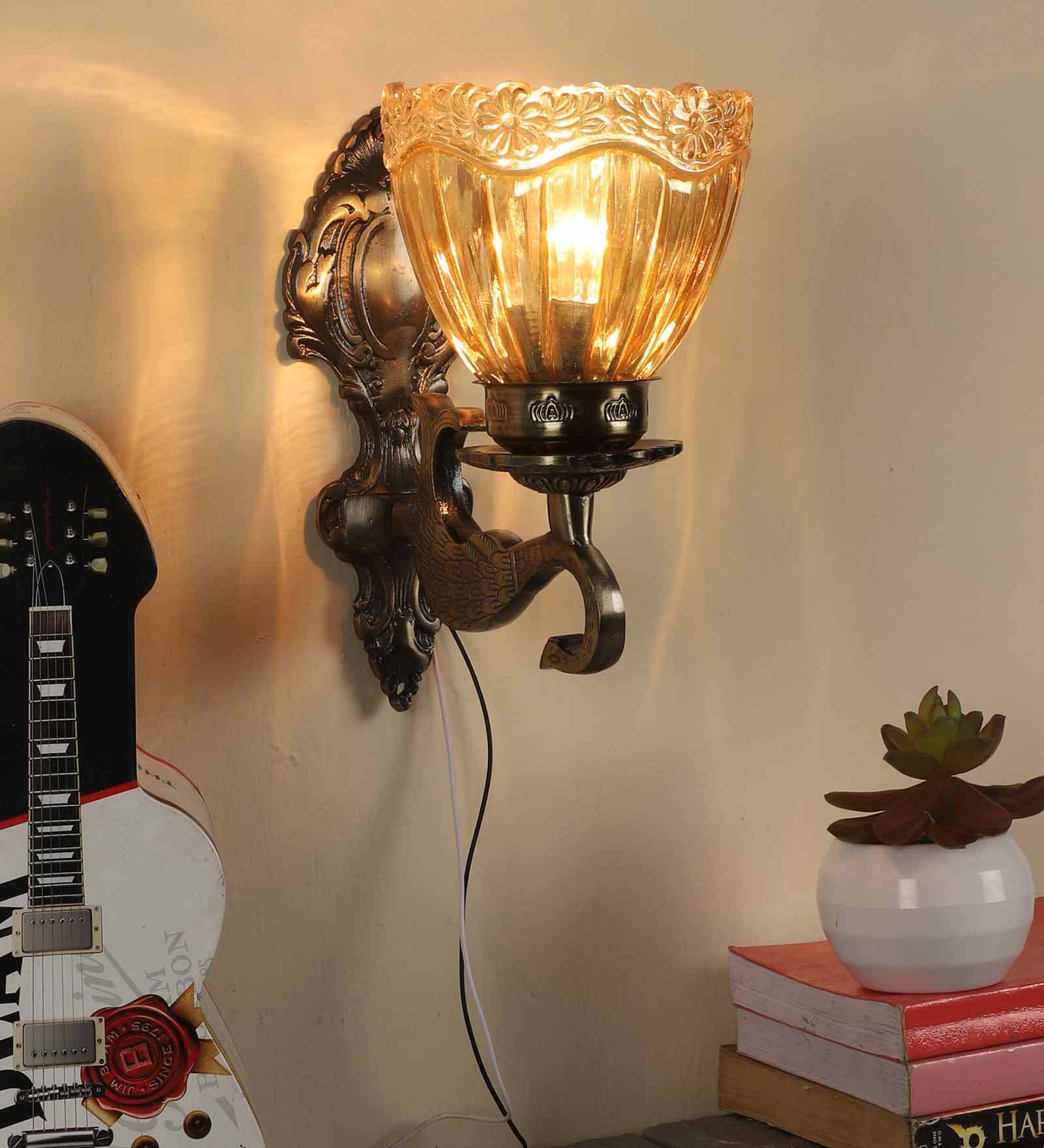 Vigo Antique Brass Aluminium Wall Sconces