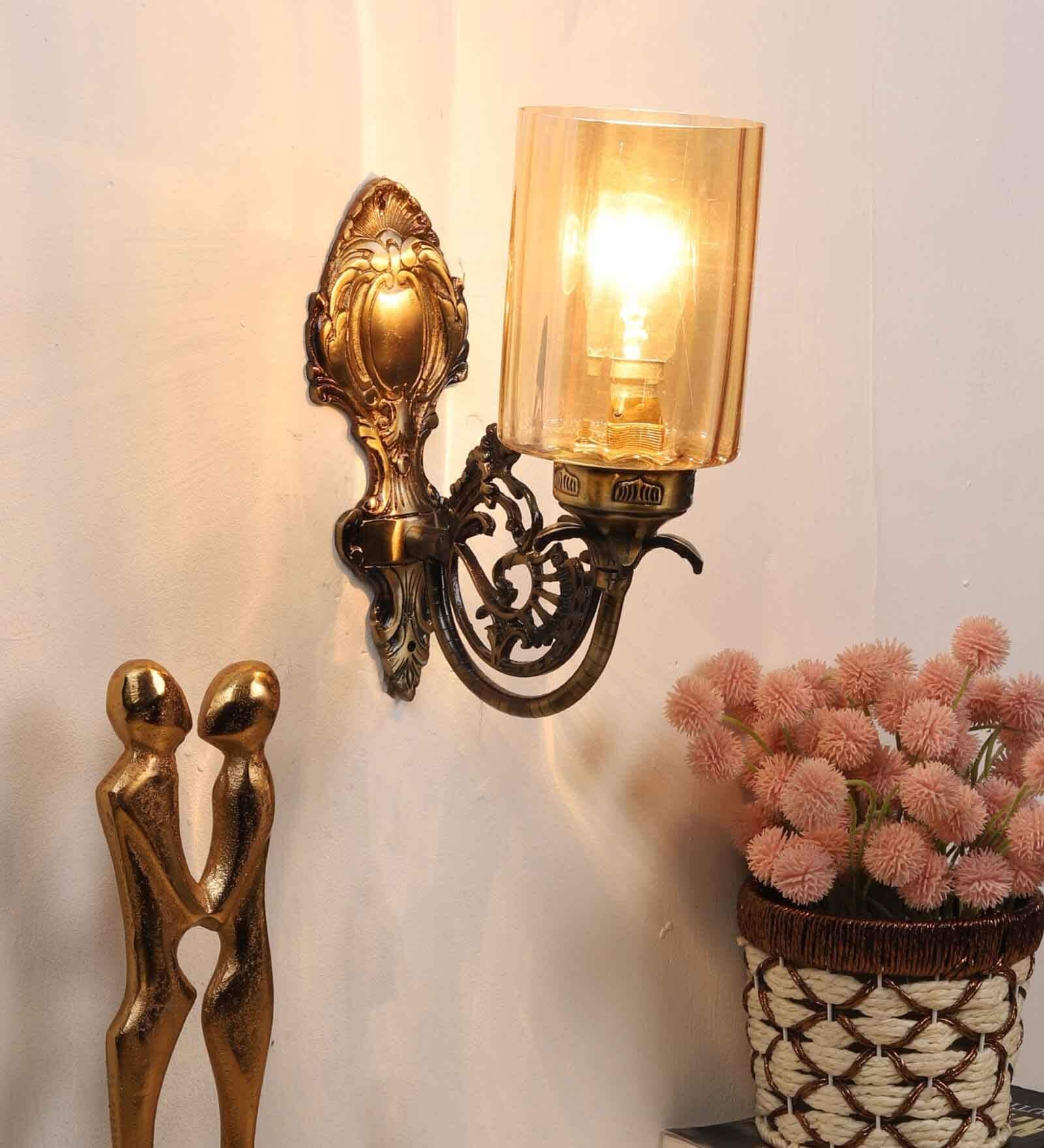 Antique Brass Aluminium Wall Lights