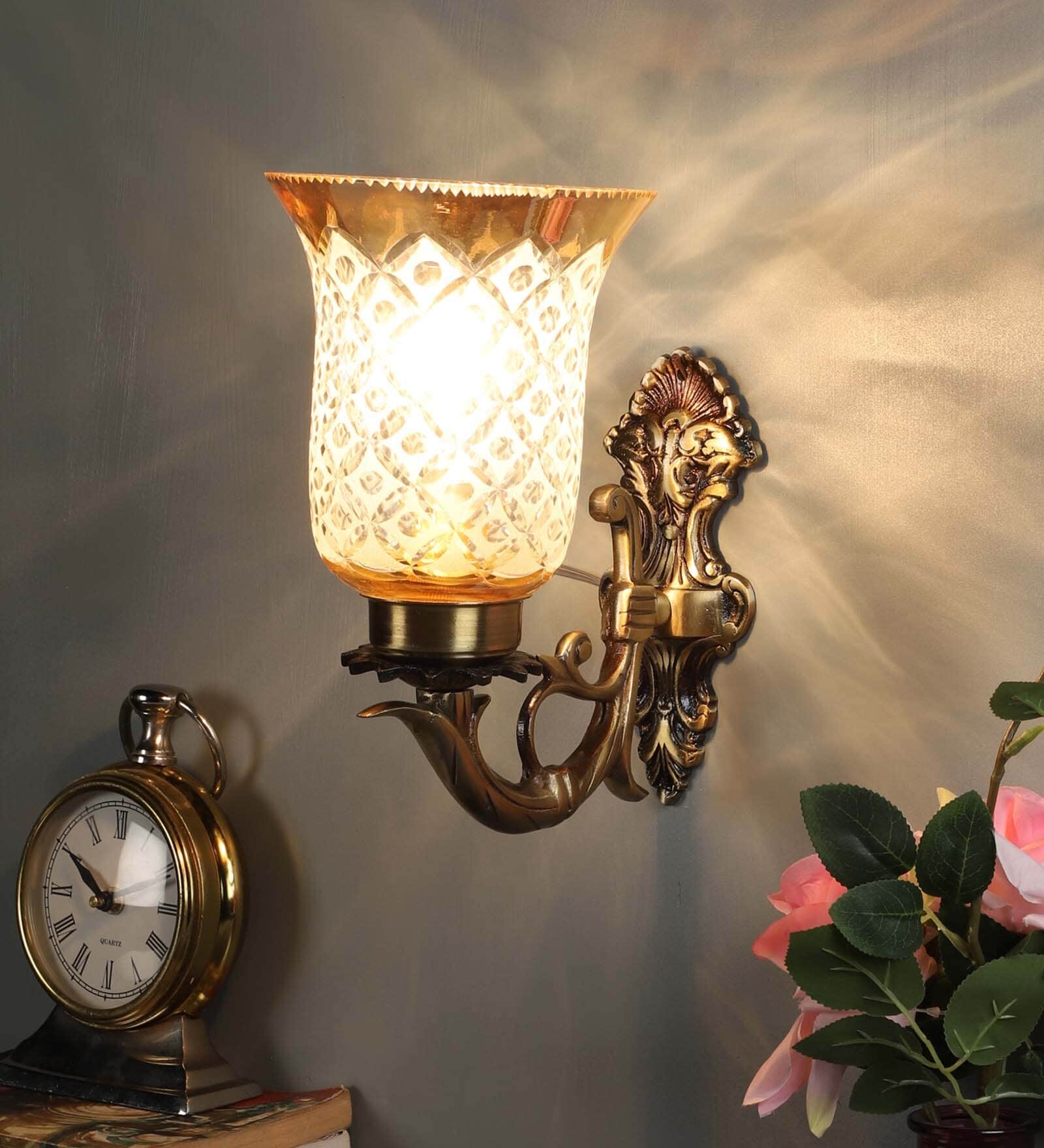 Mackay Antique Brass Aluminium Wall Sconces